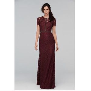 Never Worn Watters Cranberry Gown
